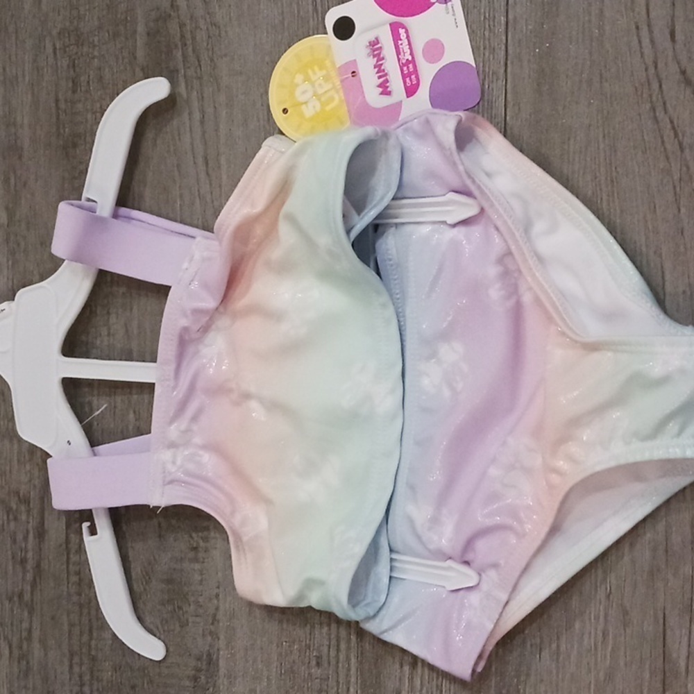 Disney Junior Minnie Mouse bathing Suit 2 pc Sz 3T